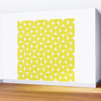 Patterned Geometric Shapes CLVI Bright Yellow Wall Mural Gallery Image 2