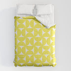 Patterned Geometric Shapes CLVI Bright Yellow Comforter Gallery Image 6