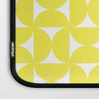 Patterned Geometric Shapes CLVI Bright Yellow Laptop Sleeve Gallery Image 3