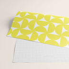 Patterned Geometric Shapes CLVI Bright Yellow Wrapping Paper Gallery Image 2