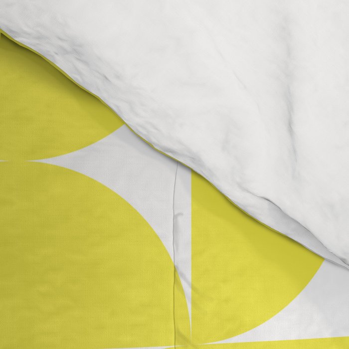 Patterned Geometric Shapes CLVI Bright Yellow Comforter Gallery Image 4