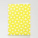 Patterned Geometric Shapes CLVI Bright Yellow Stationery Card Gallery Image 2