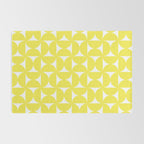 Patterned Geometric Shapes CLVI Bright Yellow Rug Gallery Image 2