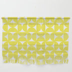 Patterned Geometric Shapes CLVI Bright Yellow Wall Hanging Gallery Image 1