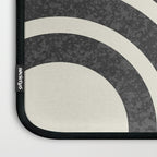 Mid Century Modern - Sun and Rainbow black and white Laptop Sleeve Gallery Image 3