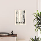 Bauhaus Dessau 1931 Modernist Homage Black Gray Cream Poster Gallery Image 2