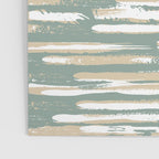 Colorful Stripes, Green and Beige, Abstract Art Poster Gallery Image 3