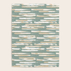Colorful Stripes, Green and Beige, Abstract Art Poster Gallery Image 4