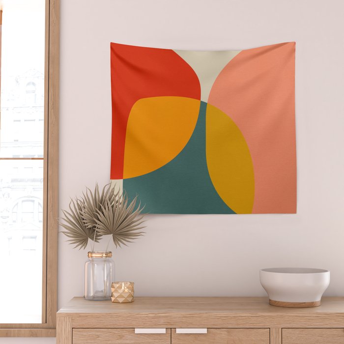 mid century bauhaus modern 2021 3 Wall Tapestry Gallery Image 2