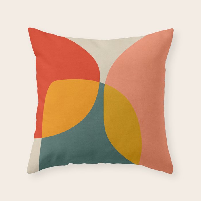 mid century bauhaus modern 2021 3 Throw Pillow Gallery Image 6