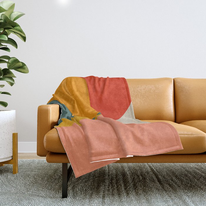 mid century bauhaus modern 2021 3 Throw Blanket Gallery Image 1