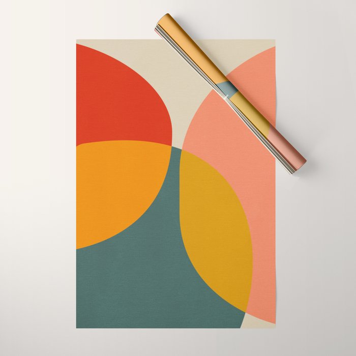 mid century bauhaus modern 2021 3 Wrapping Paper Gallery Image 1