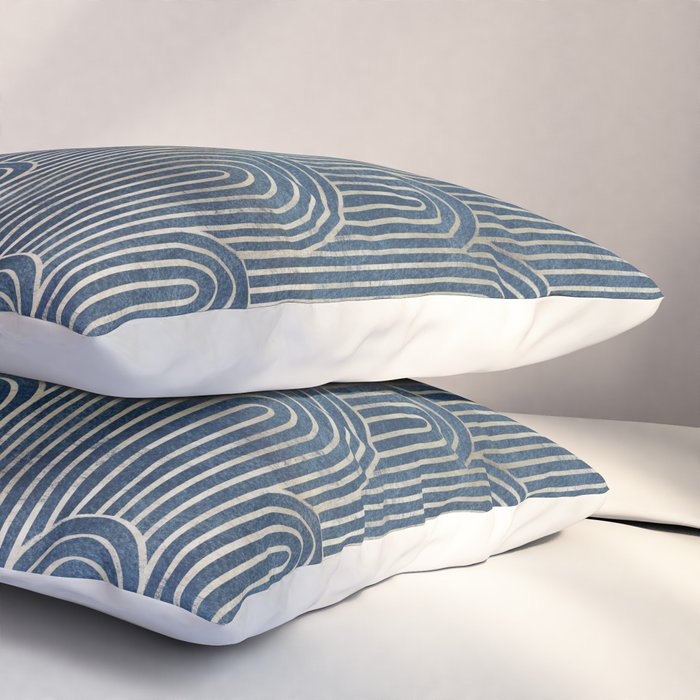 Art Deco Striped Arches Pillow Sham Gallery Image 3