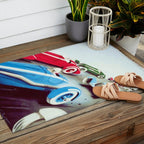 1932 Vintage 24 Hours of Le Mans French Auto Racing Wall Decor Outdoor Rug Gallery Image 2