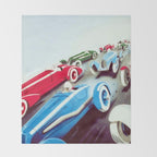 1932 Vintage 24 Hours of Le Mans French Auto Racing Wall Decor Throw Blanket Gallery Image 2