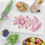 Folk Floral Pink Cutting Board Gallery Image 2