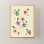 Blooming Flower - Cream  Mini Art Print Gallery Image 1