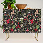 Magical Christmas - Black Credenza Gallery Image 1