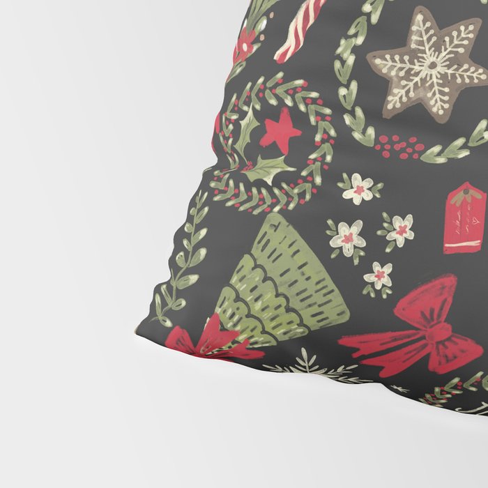 Magical Christmas - Black Pillow Sham Gallery Image 4