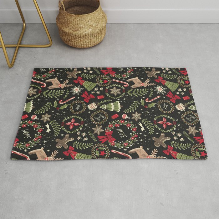 Magical Christmas - Black Rug Gallery Image 1