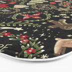 Magical Christmas - Black Bath Mat Gallery Image 3