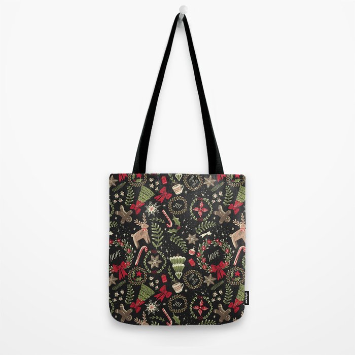 Magical Christmas - Black Tote Bag Gallery Image 2