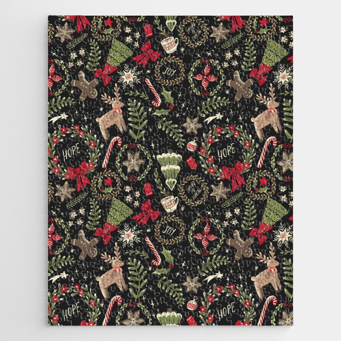 Magical Christmas - Black Jigsaw Puzzle Gallery Image 1