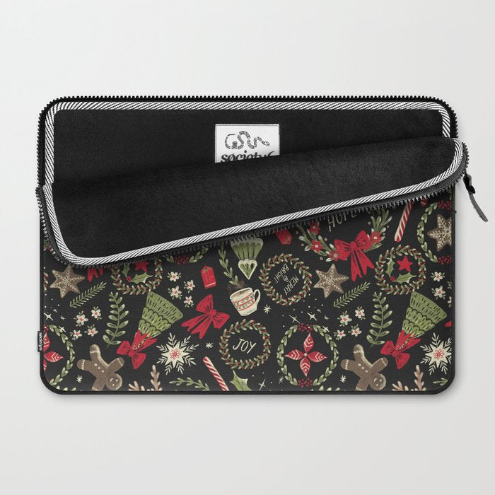 Magical Christmas - Black Laptop Sleeve Gallery Image 2