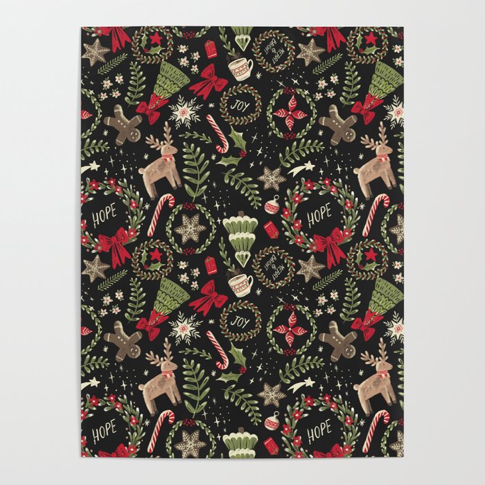 Magical Christmas - Black Poster Gallery Image 4