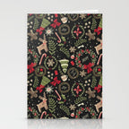 Magical Christmas - Black Stationery Card Gallery Image 2