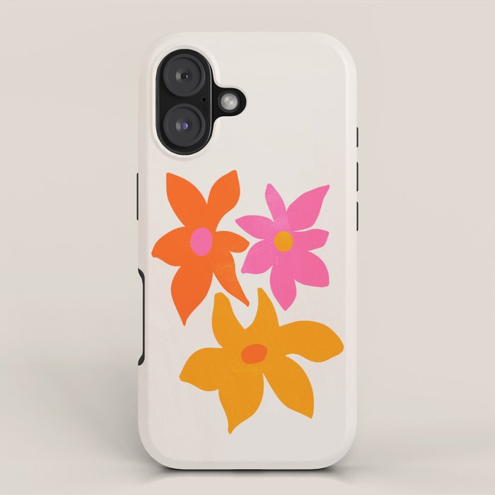 Abstract Summer Flowers iPhone Case Gallery Image 1