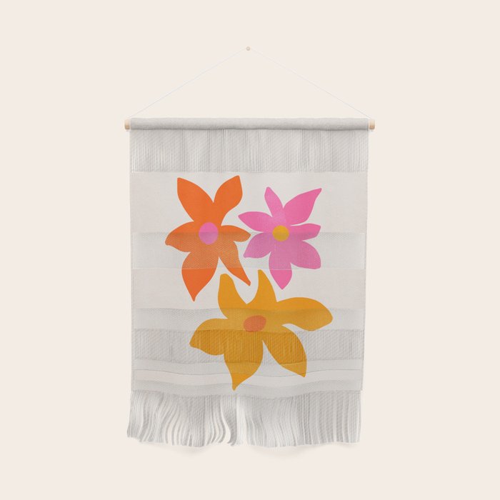 Abstract Summer Flowers Wall Hanging Gallery Image 1