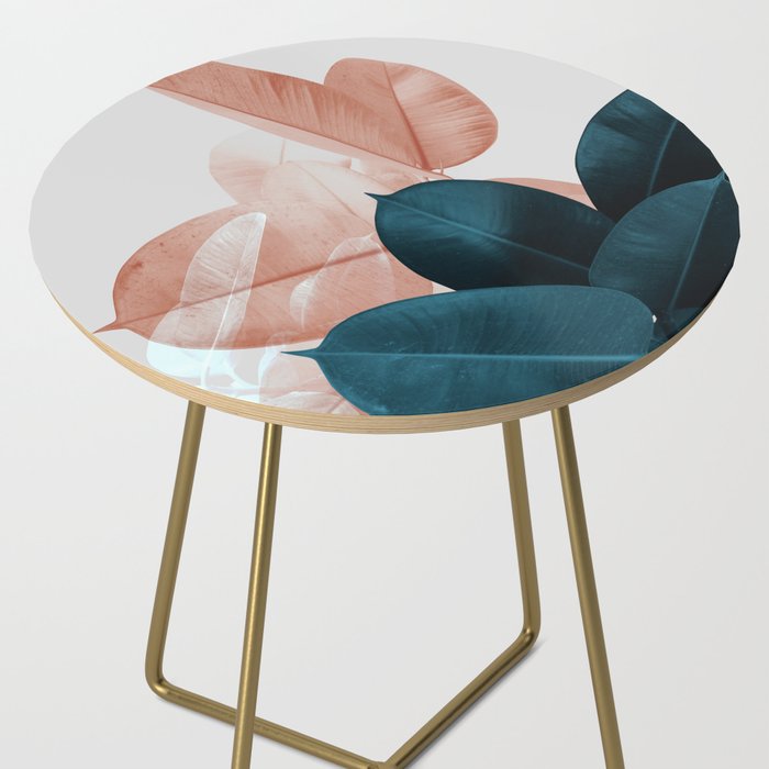 Blush & Blue Leaves Side Table Gallery Image 2