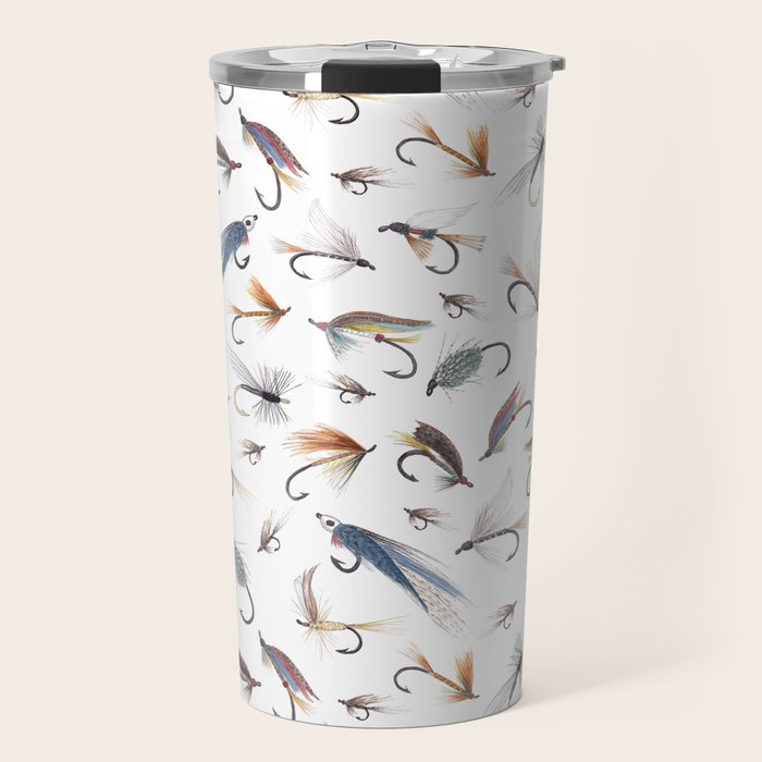 Fly Fishing Lures for Freshwater Fish Travel Mug Gallery Image 1