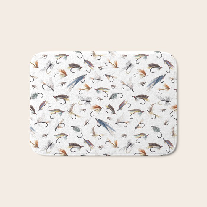 Fly Fishing Lures for Freshwater Fish Bath Mat Gallery Image 1