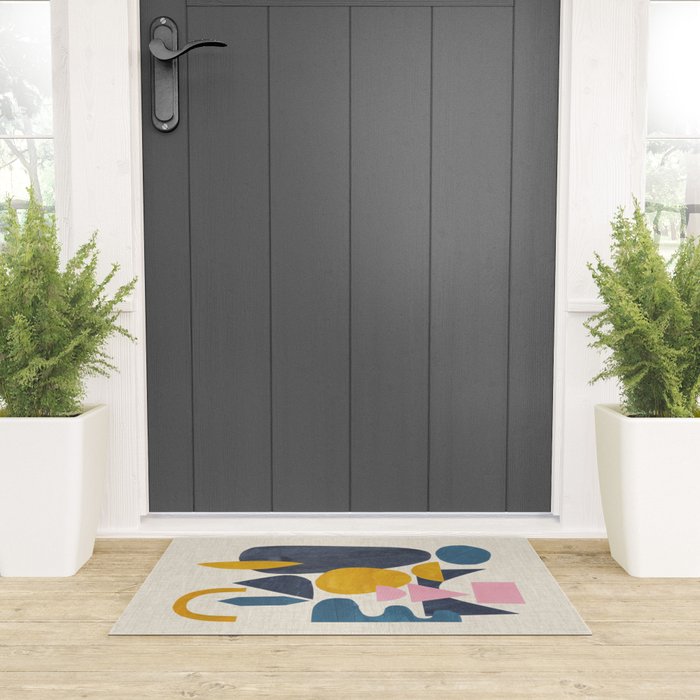Sunny Blues  Welcome Mat Gallery Image 3