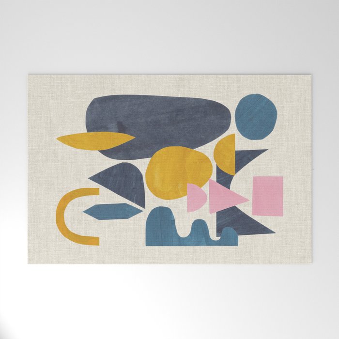 Sunny Blues  Welcome Mat Gallery Image 1