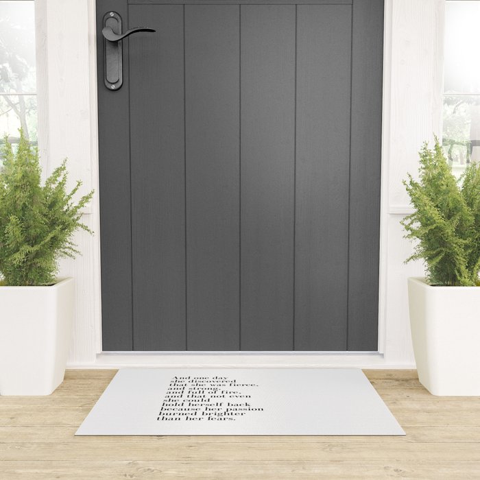 And one day she discovered that she was fierce Welcome Mat Gallery Image 3
