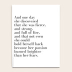 And one day she discovered that she was fierce Notebook Gallery Image 4