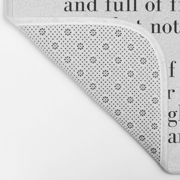 And one day she discovered that she was fierce Bath Mat Gallery Image 2