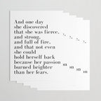 And one day she discovered that she was fierce Wrapping Paper Gallery Image 3