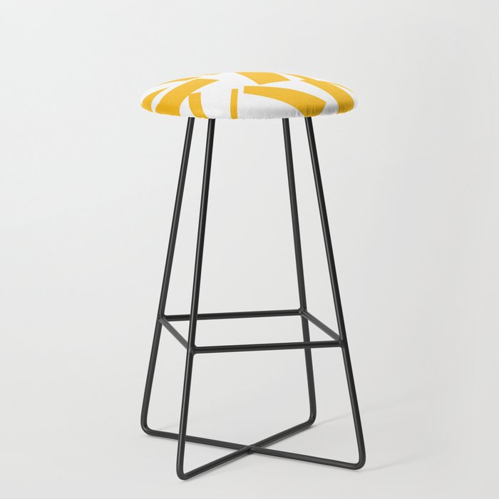 Geometric Pattern 04 Yellow Stool Gallery Image 1