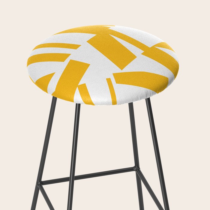 Geometric Pattern 04 Yellow Stool Gallery Image 2