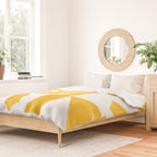 Geometric Pattern 04 Yellow Duvet Cover Gallery Image 2
