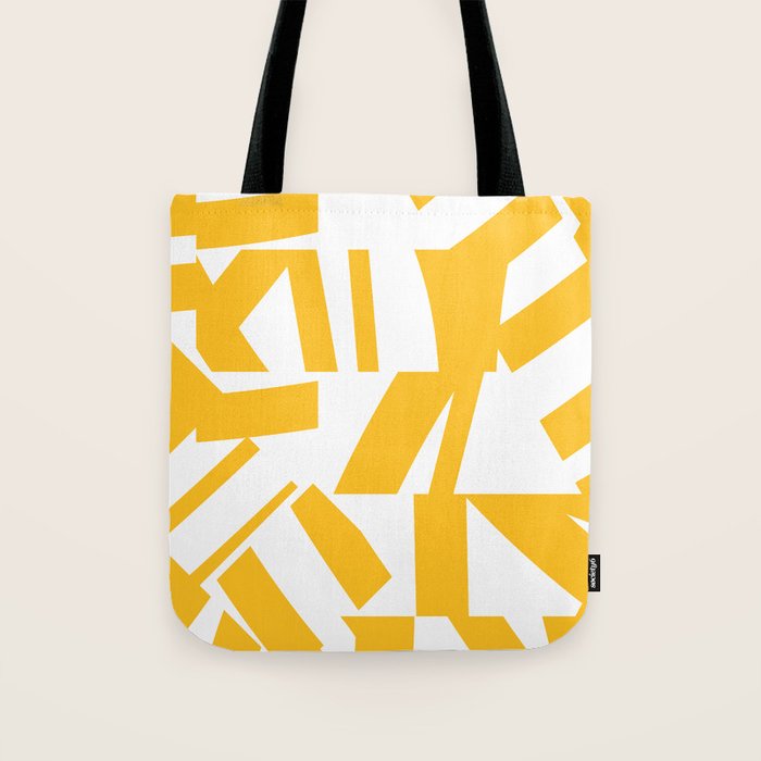 Geometric Pattern 04 Yellow Tote Bag Gallery Image 1