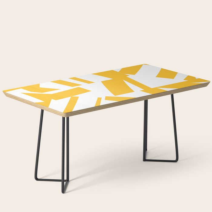 Geometric Pattern 04 Yellow Coffee Table Gallery Image 1