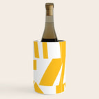 Geometric Pattern 04 Yellow Wine Chiller Gallery Image 1