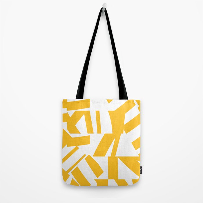 Geometric Pattern 04 Yellow Tote Bag Gallery Image 2