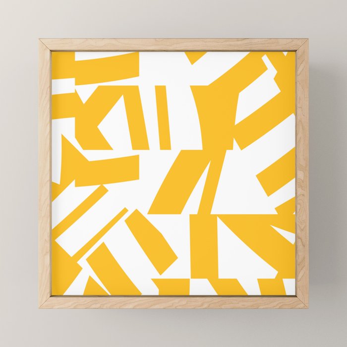 Geometric Pattern 04 Yellow Mini Art Print Gallery Image 1