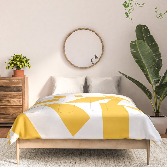 Geometric Pattern 04 Yellow Comforter Gallery Image 3